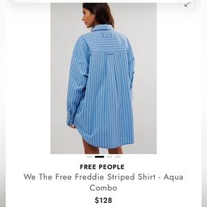 We The Free Freddie Striped Shirt - Aqua Combo